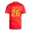 Original Trikotsatz Spanien Pedri 26 Heimtrikot EURO 2024 Für Kinder